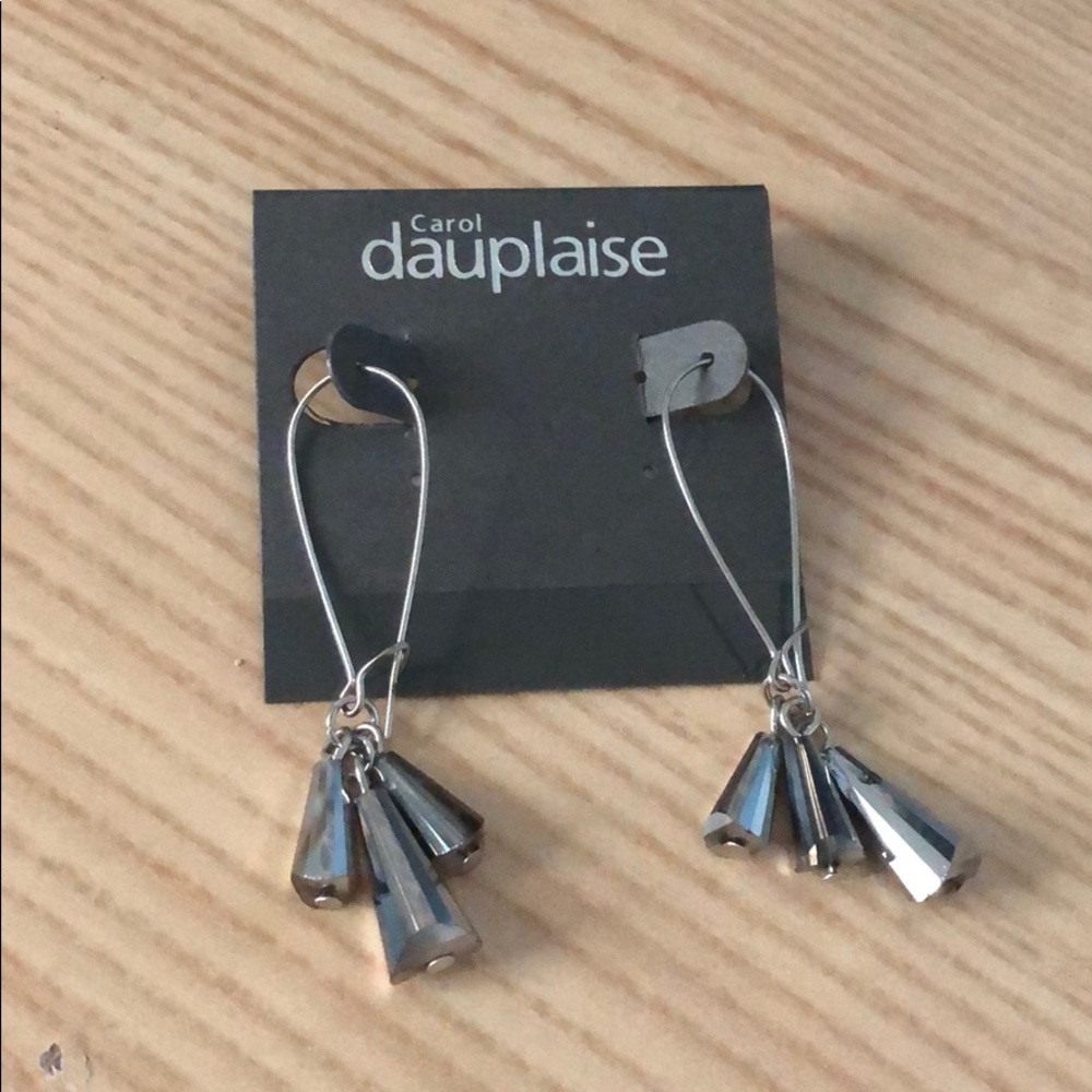 Silver dangle earrings